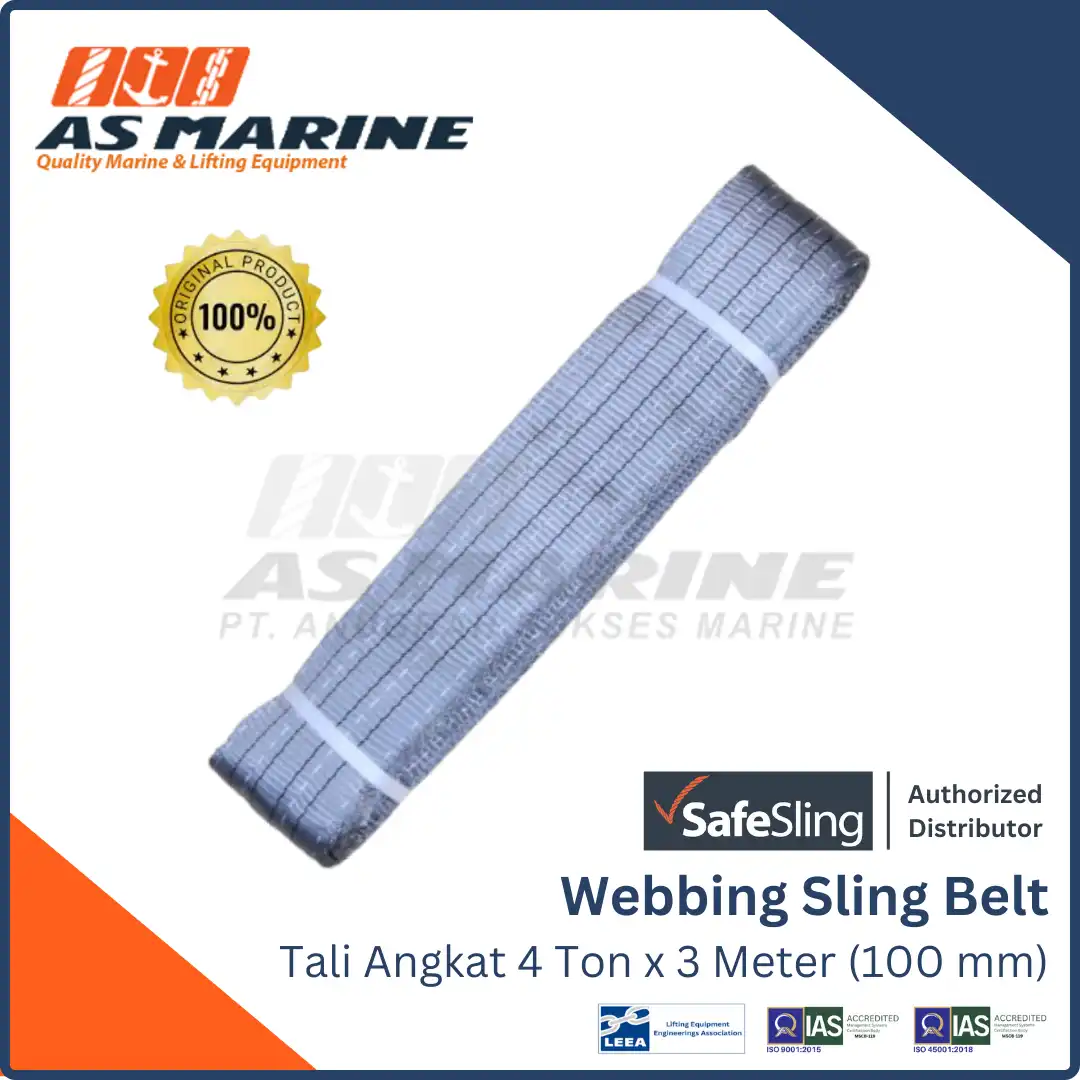 Webbing Sling Belt / Tali Angkat 4 Ton x 3 Meter Safesling